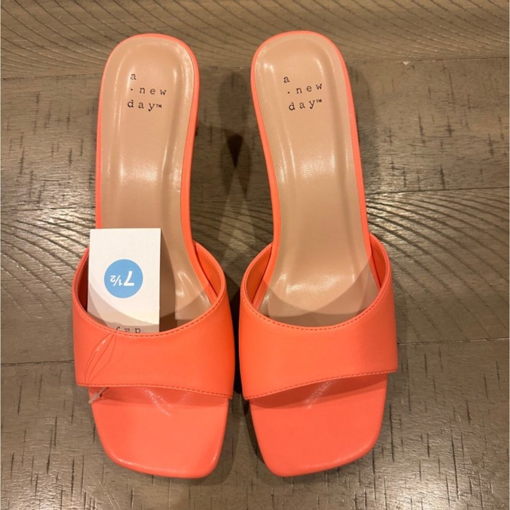 Women’s Lindie Mule Heels A New Day 7½ Pink